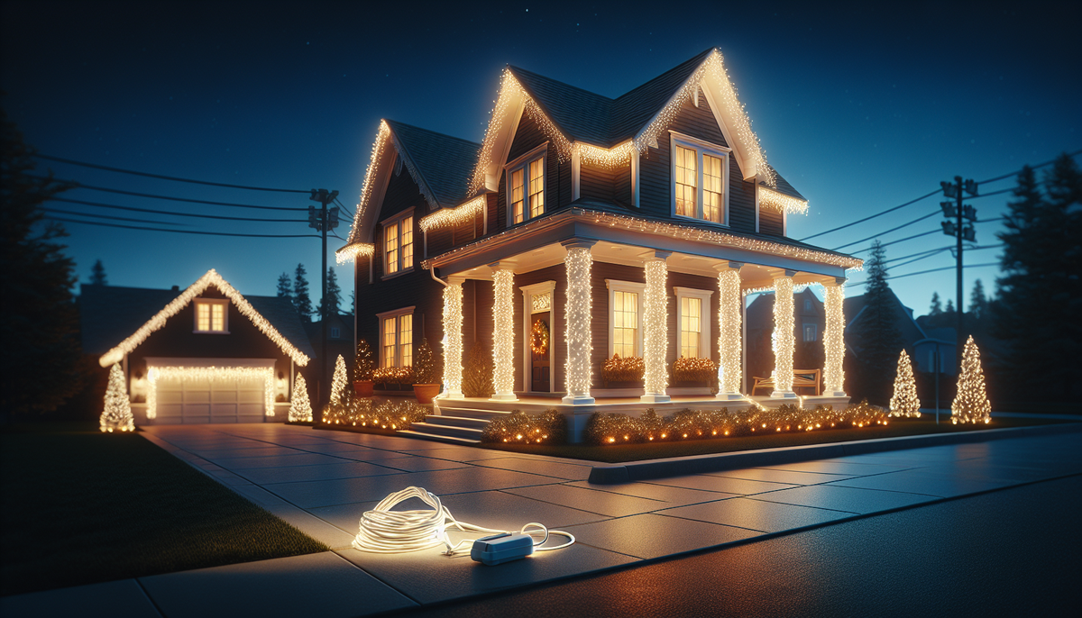 How to hang Christmas lights on your pillars like a pro Christmas