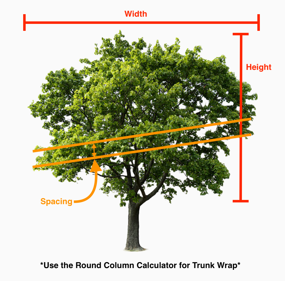 Deciduous Tree Wrap Calculator Christmas Light Contractors USA