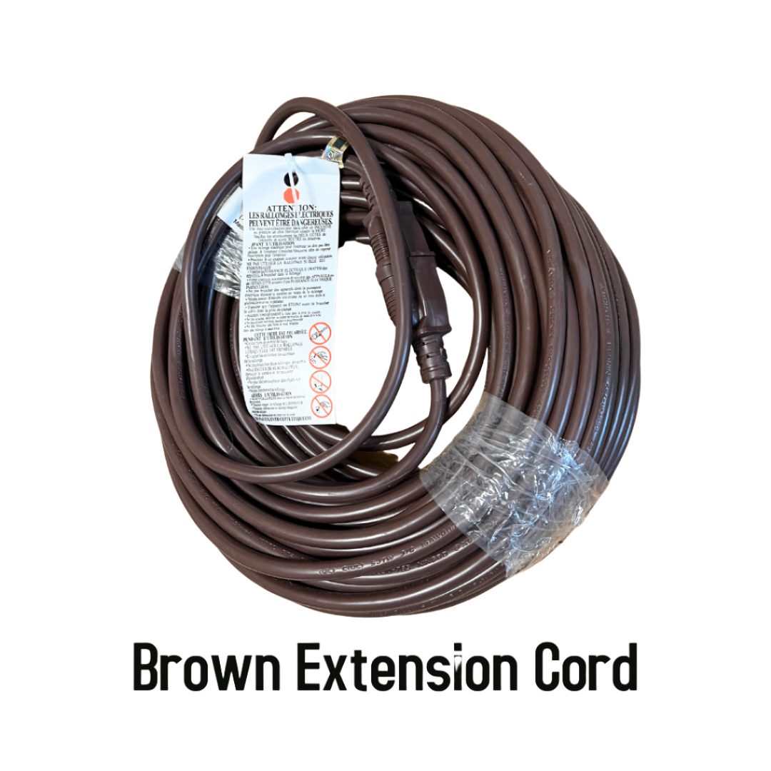 Brown Extension Cords Christmas Light Contractors USA