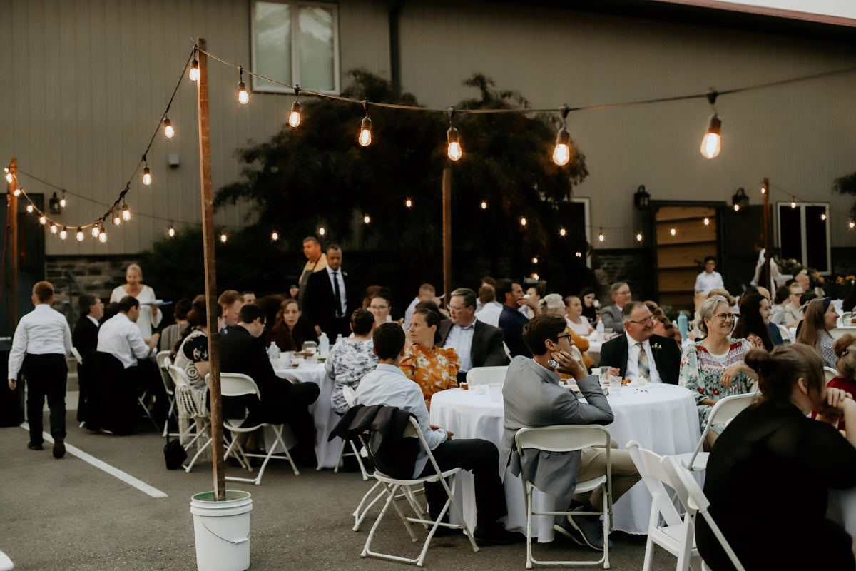 Suspended Socket E26 String Lights 48ft Section with Male and Female