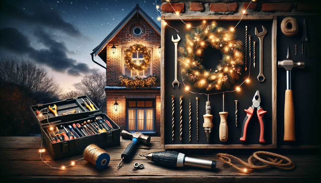 3 Tips to Hang a Christmas Light Wreath on a Brick House