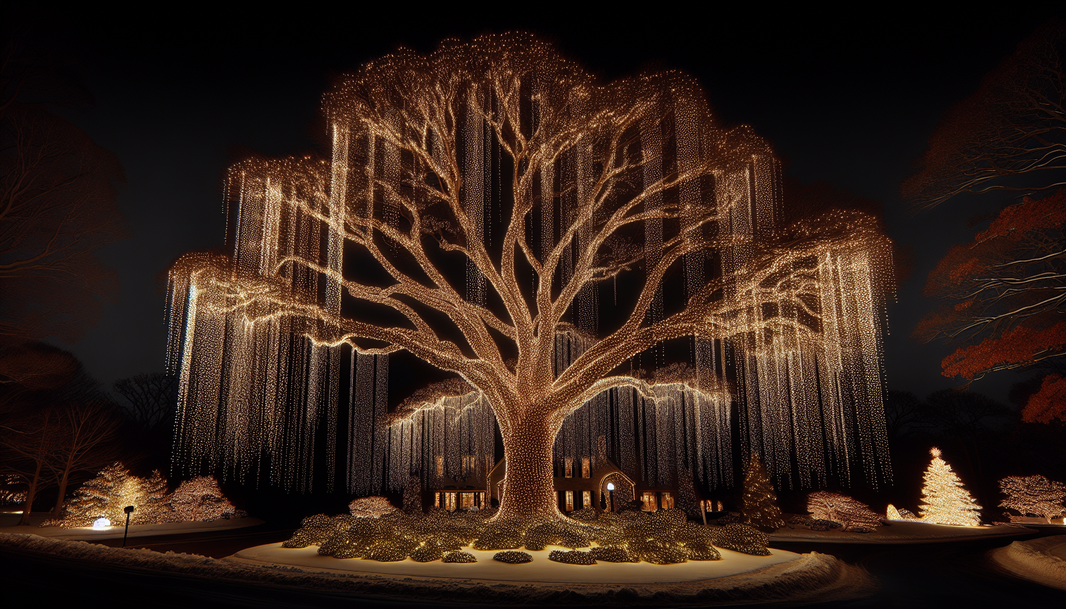 Elevating Your Holiday Lighting with Cascading Tree Displays
