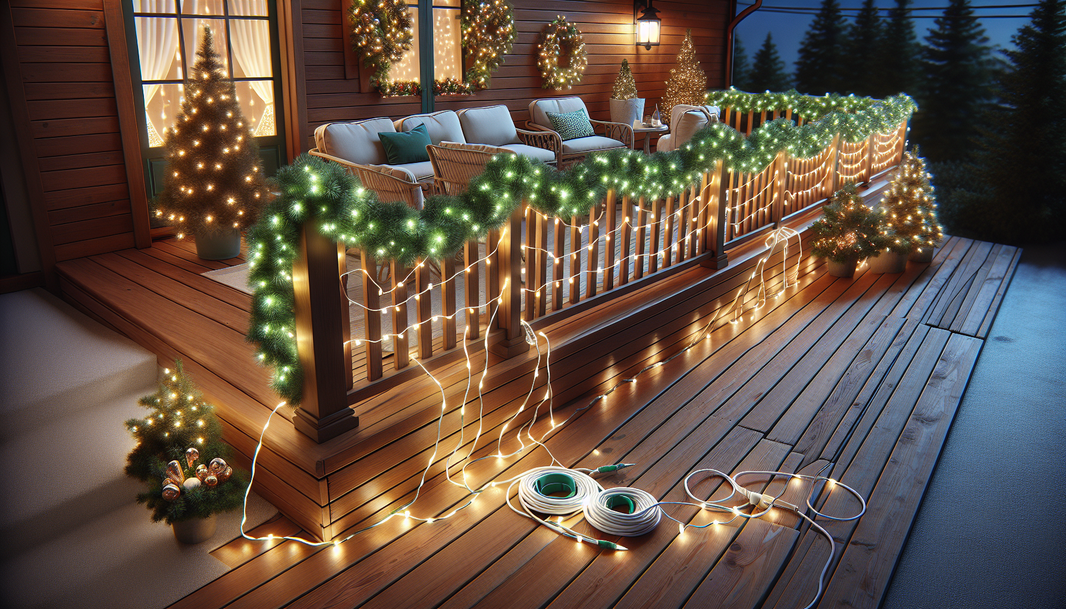 Deck the Halls: Effortless Christmas Light Installation on Your Deck Railing