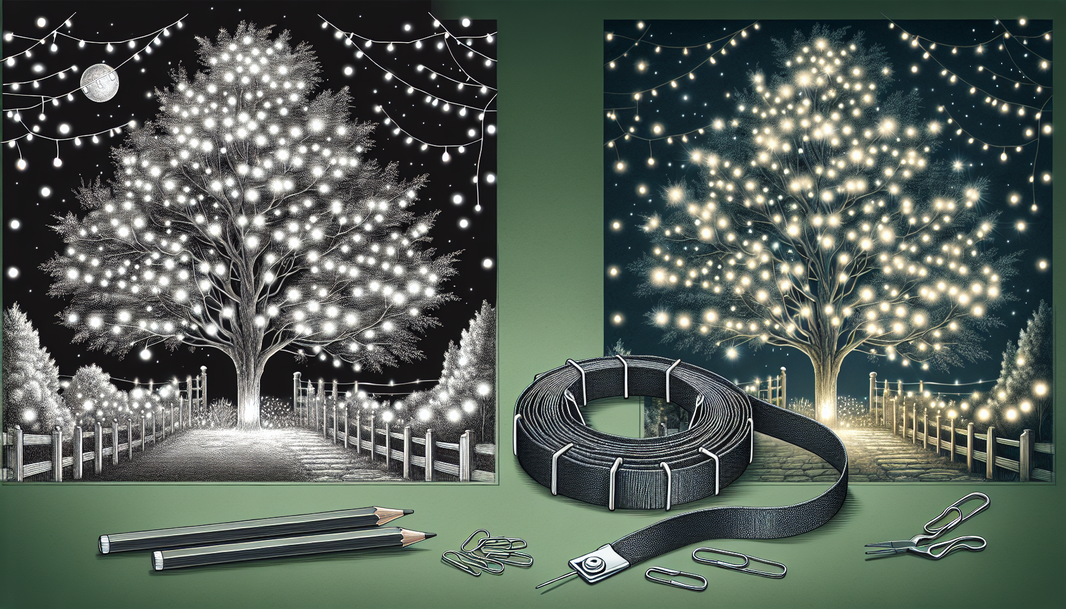 Effortless Elegance: Transforming Trees with Glistening Lights