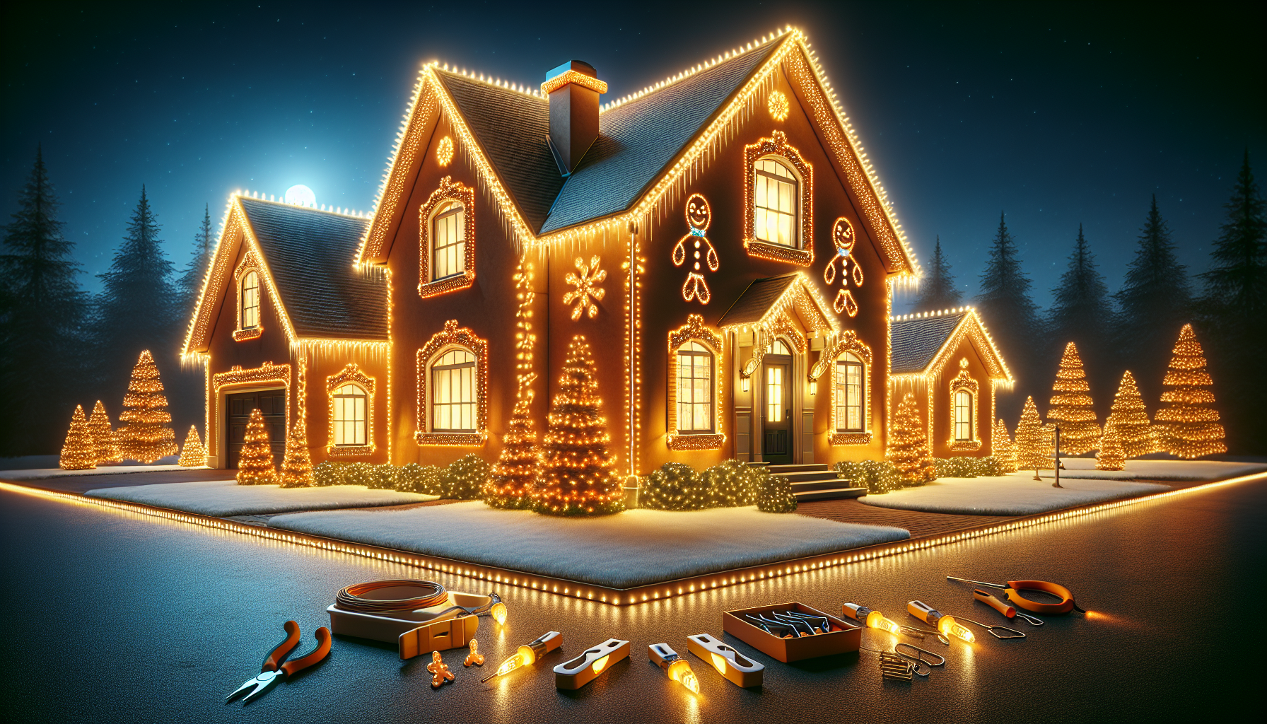 Gingerbread-Style Christmas Lights: Easy Installation and Takedown Tips