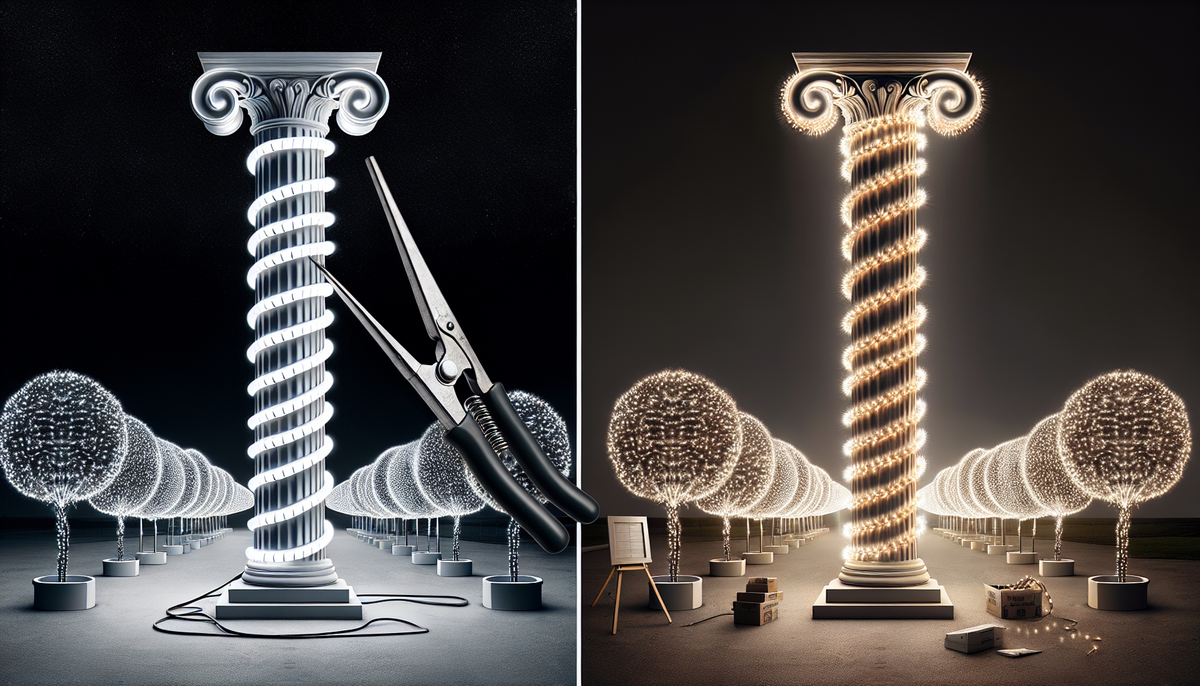 Elevate Your Christmas Decor: Mastering the Art of Perfect Column Ligh ...