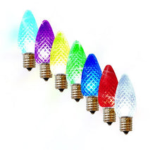 Load image into Gallery viewer, Dynamic RGB Transparent Faceted C9 bulb (Bag of 25)
