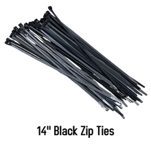 Load image into Gallery viewer, 10&quot; Black Zip Ties

