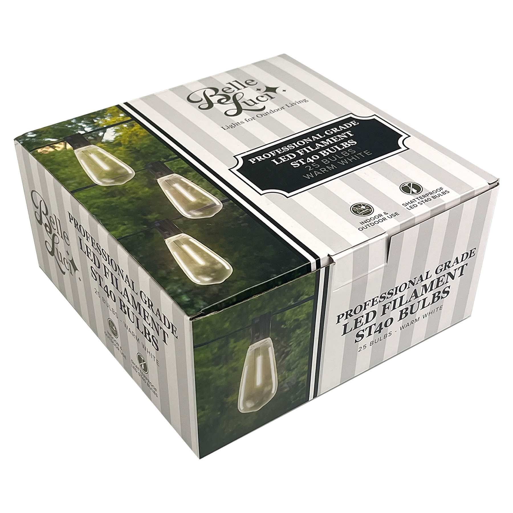 Bulbs - Belle Luci ST40 LED Filament Edison Bulbs E17