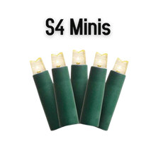 Load image into Gallery viewer, Mini Lights - S4 5mm Warm White 4 inch Spacing / 50L
