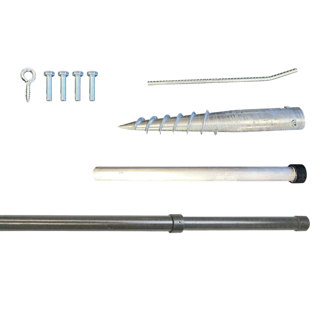 Light Pole - Adjustable Height with ground auger