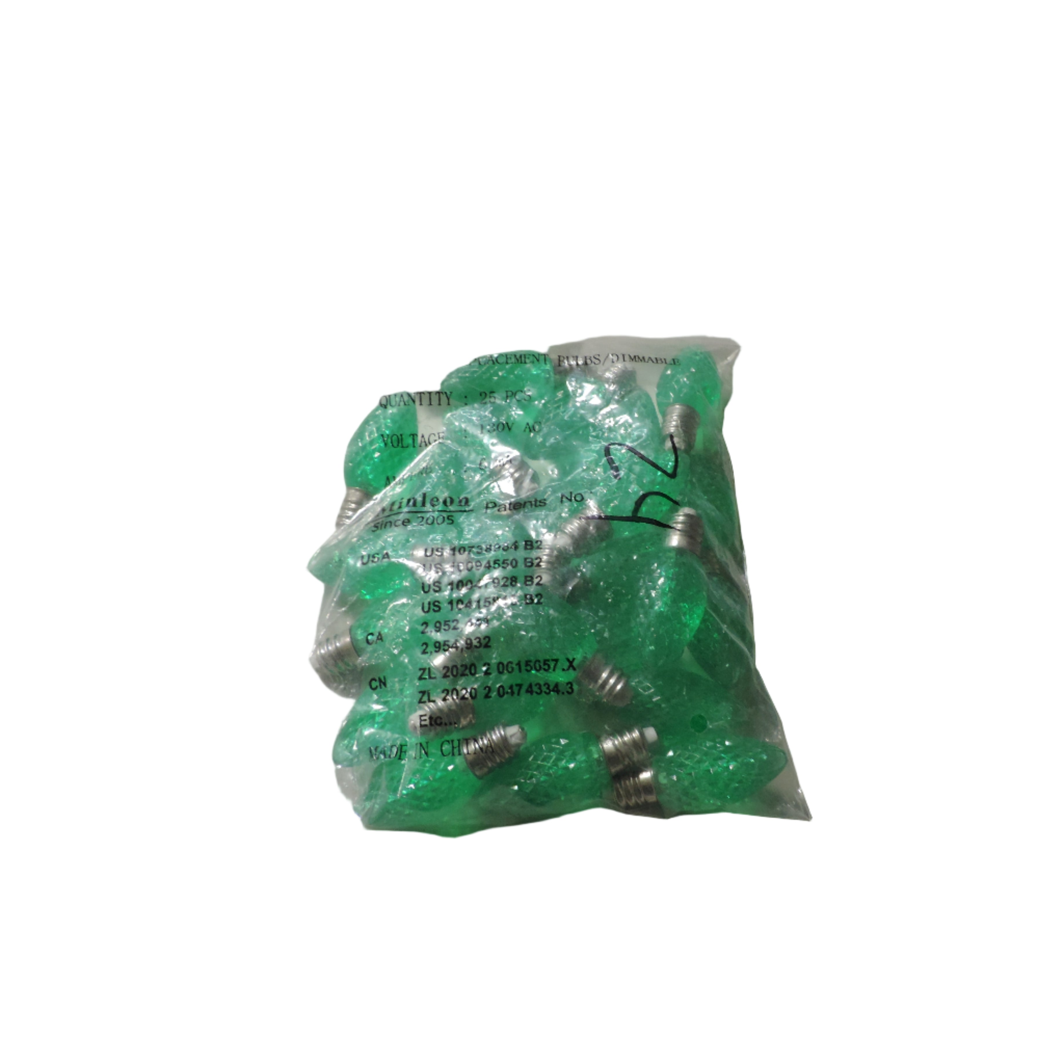 Minleon, SMD LED Replacement, 24 bulbs, Green (Partial Bag)