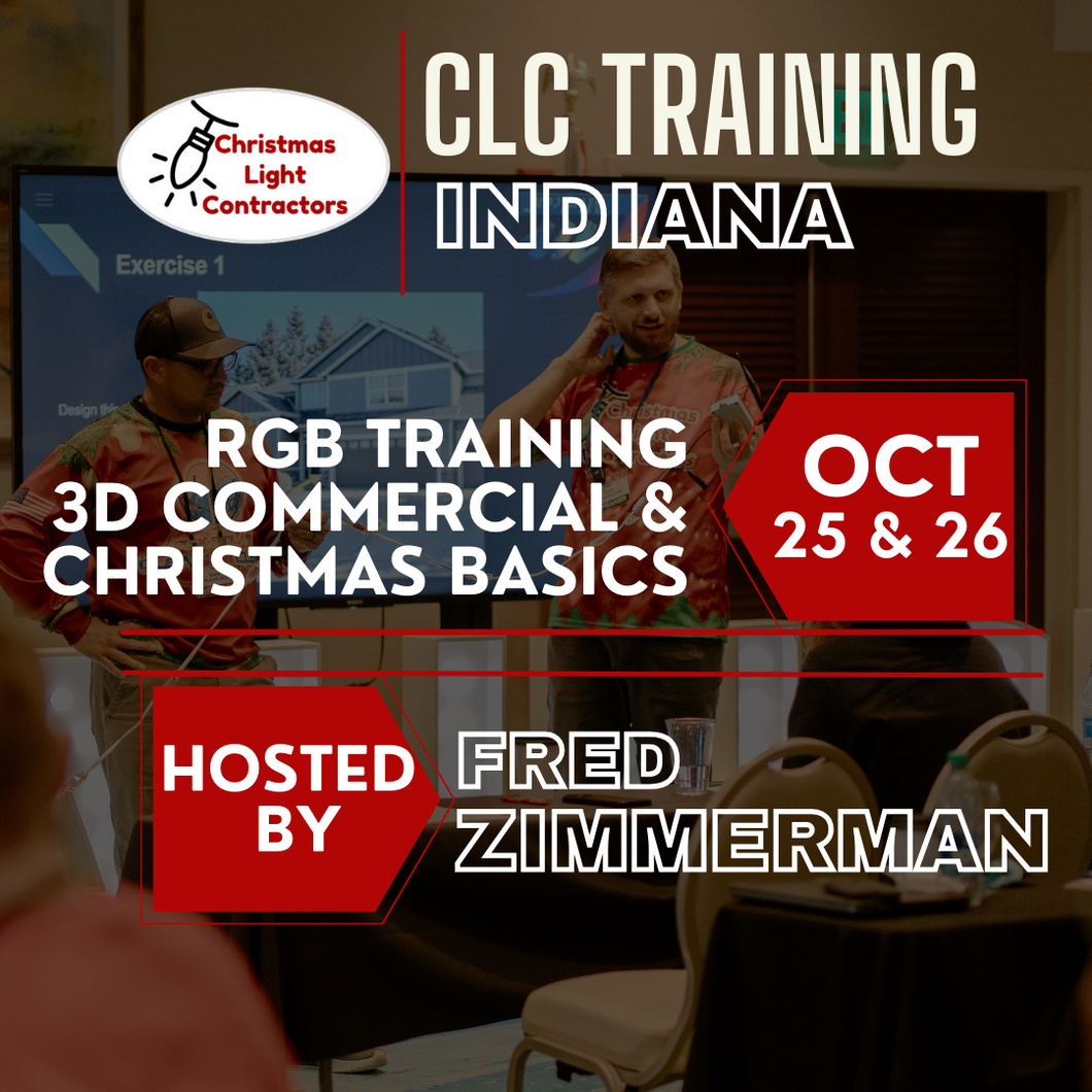 Indiana- IN PERSON TRAINING, October 25th-26th