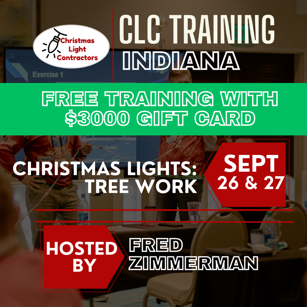 Indiana- FREE IN PERSON TRAINING, September 26th-27th
