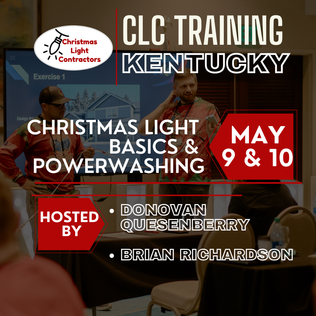Kentucky- IN PERSON TRAINING, May 9th-10th