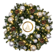 Load image into Gallery viewer, Greenery - CLD Pre-decorated Wreath
