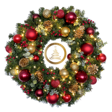 Load image into Gallery viewer, Greenery - CLD Pre-decorated Wreath
