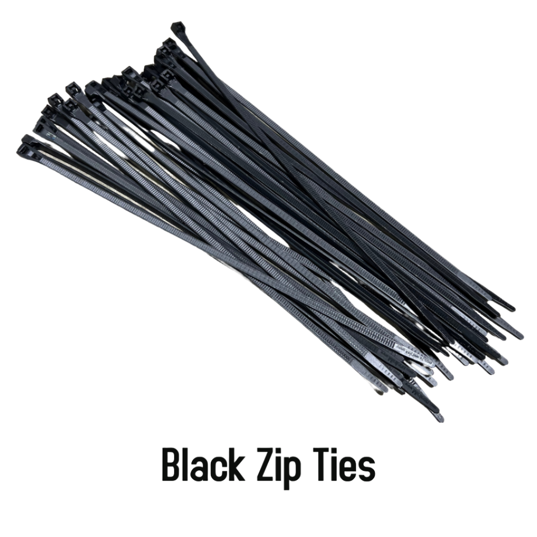 Fasteners - Black Zip Ties