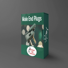 Load image into Gallery viewer, Plugs - Male Slide Plugs SPT-1  (Green &amp; White)
