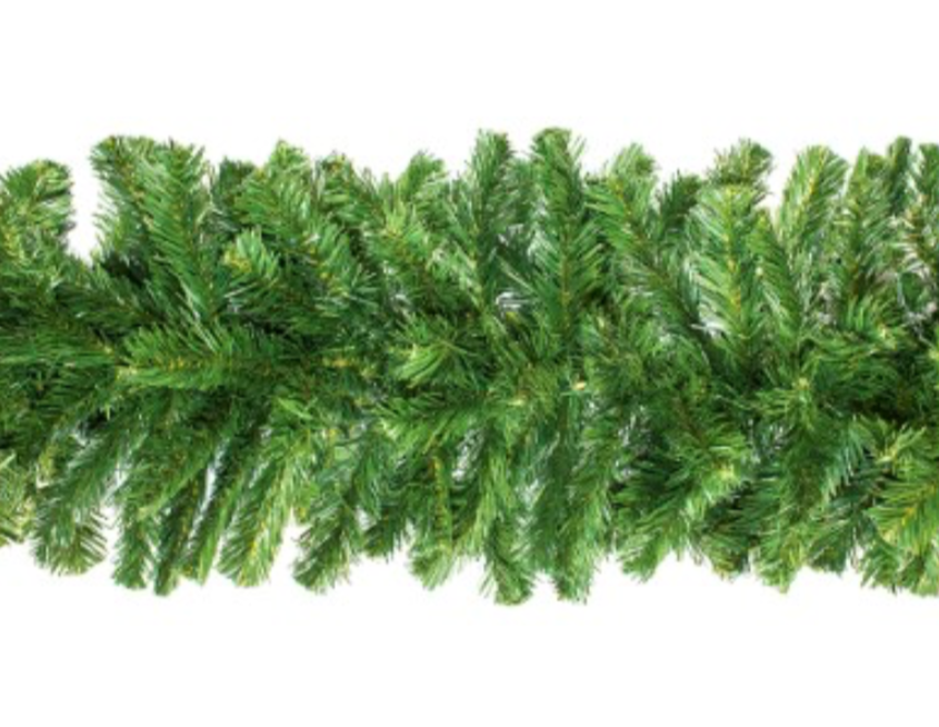 Lit Garland - 9' Minleon Garland w/ Sun Warm White Lights