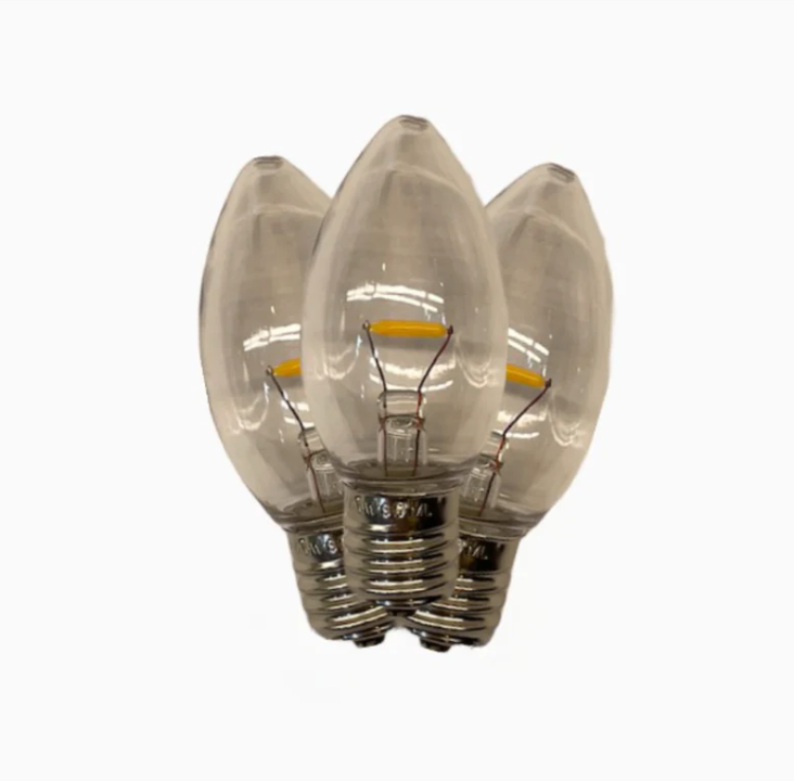 Bulbs - C9 Minleon Transparent Smooth Filament LED Bulb