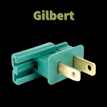 Load image into Gallery viewer, Plugs - Male Slide Plugs SPT-1  (Green &amp; White)
