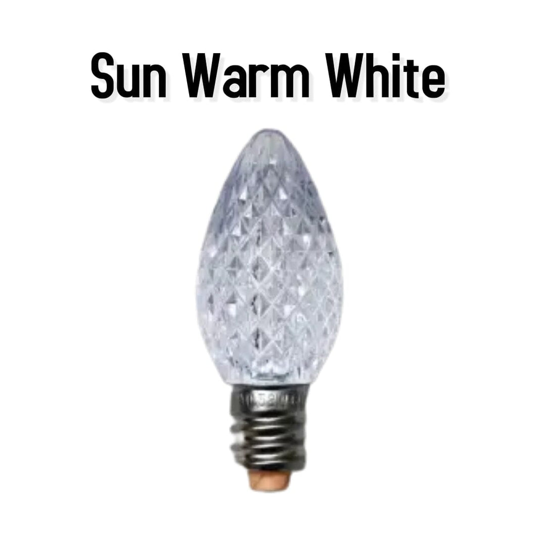Bulbs: C7 Minleon Faceted LED